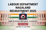 Department of Labour Nagaland Recruitment