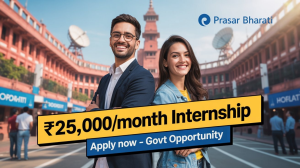 Prasar Bharati Internship Program 2025