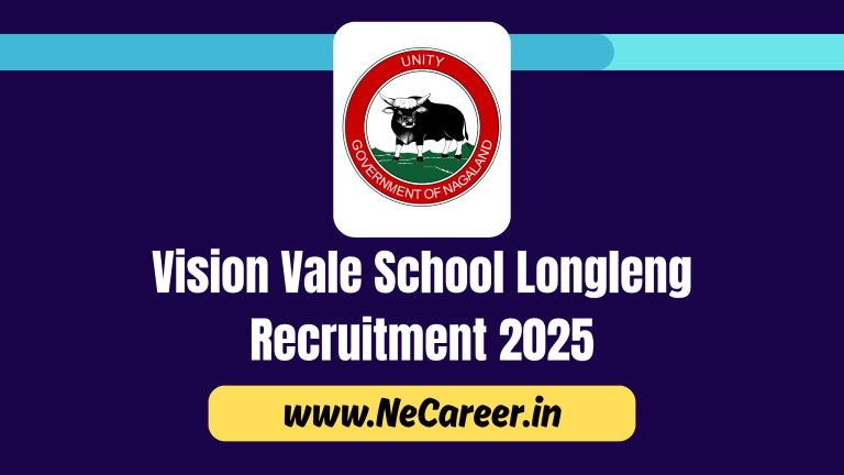 Vision Vale School Longleng Recruitment