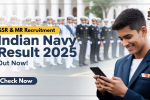 Indian Navy Result 2025 Declared